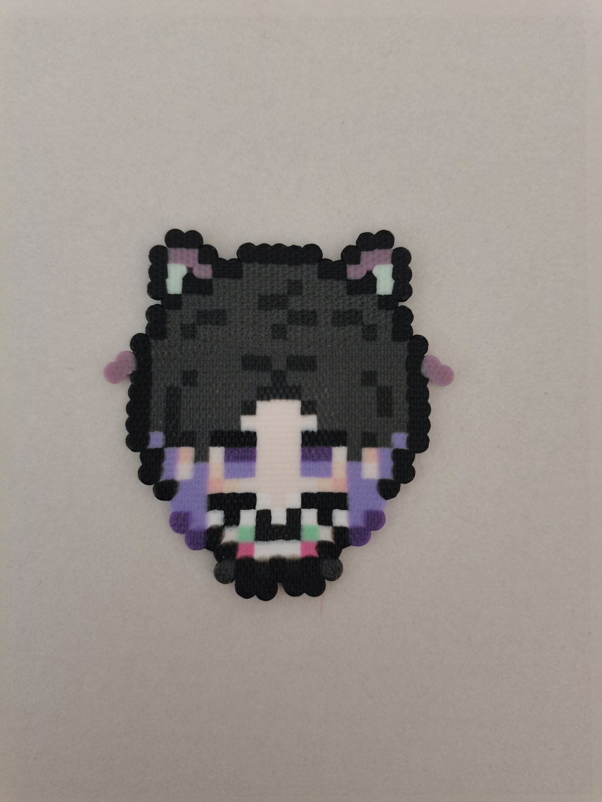 Shinobu Kocho (Insect) — actual handmade pixel bead character photograph.