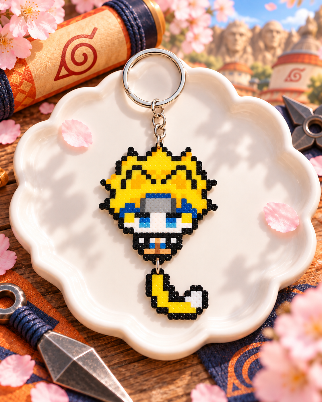 Naruto Pixel Bead Keychains — gallery image 3; merchant supplied image.