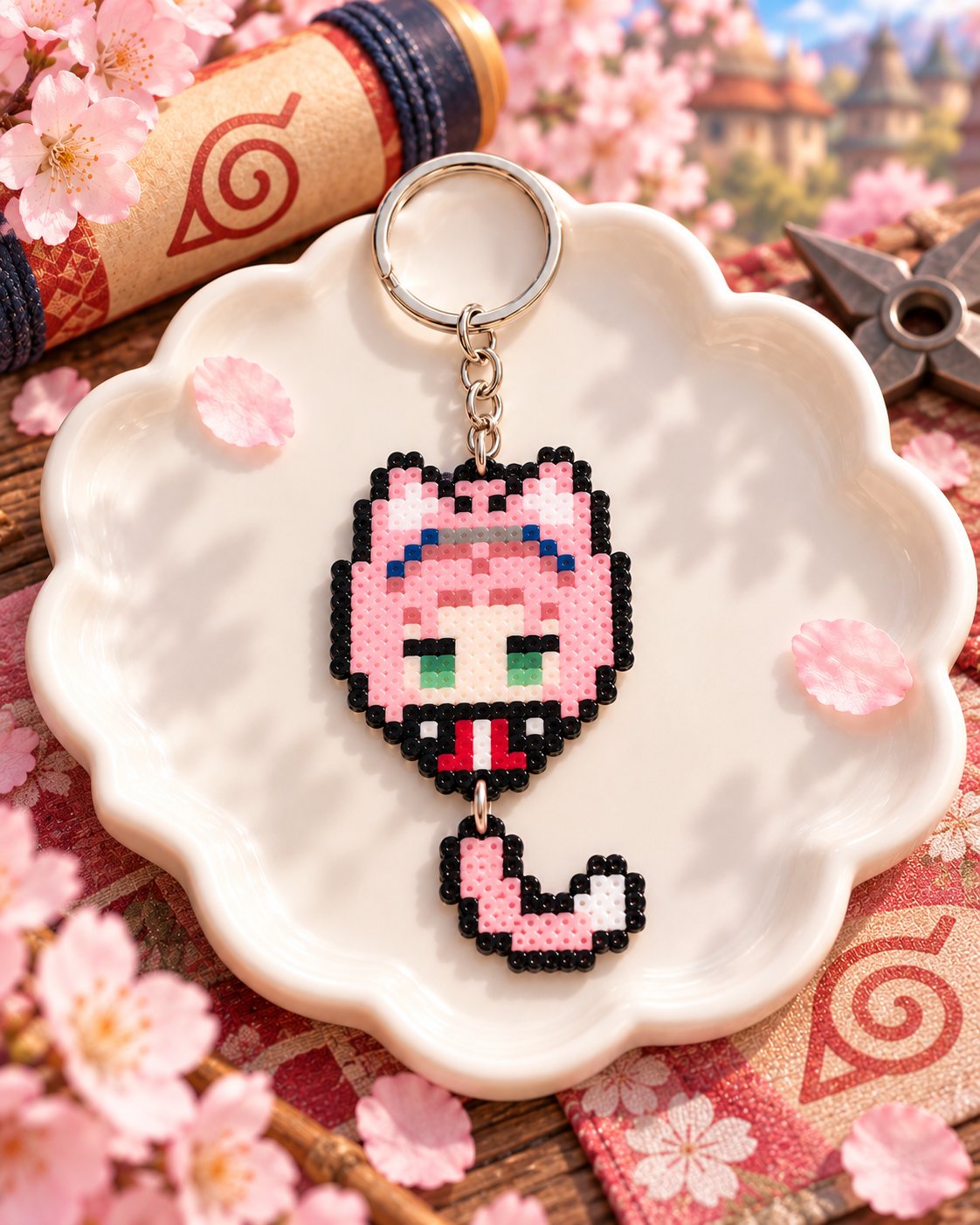 Naruto Pixel Bead Keychains — gallery image 4; merchant supplied image.