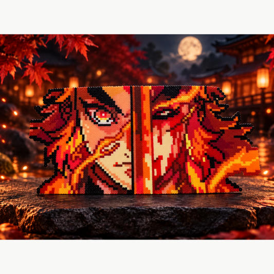 Kyojuro Rengoku Pixel Gaze — complete styled cover