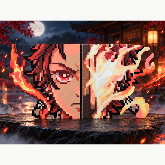 Tanjiro Kamado Pixel Gaze — complete styled cover